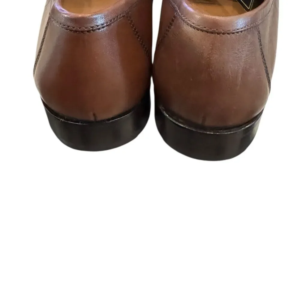 New Florsheim Brookfield Cognac Tassel Men's Leather Loafers 9.5